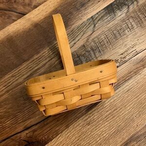 Y2k Longaberger Rectangular Mini Basket dated 1999